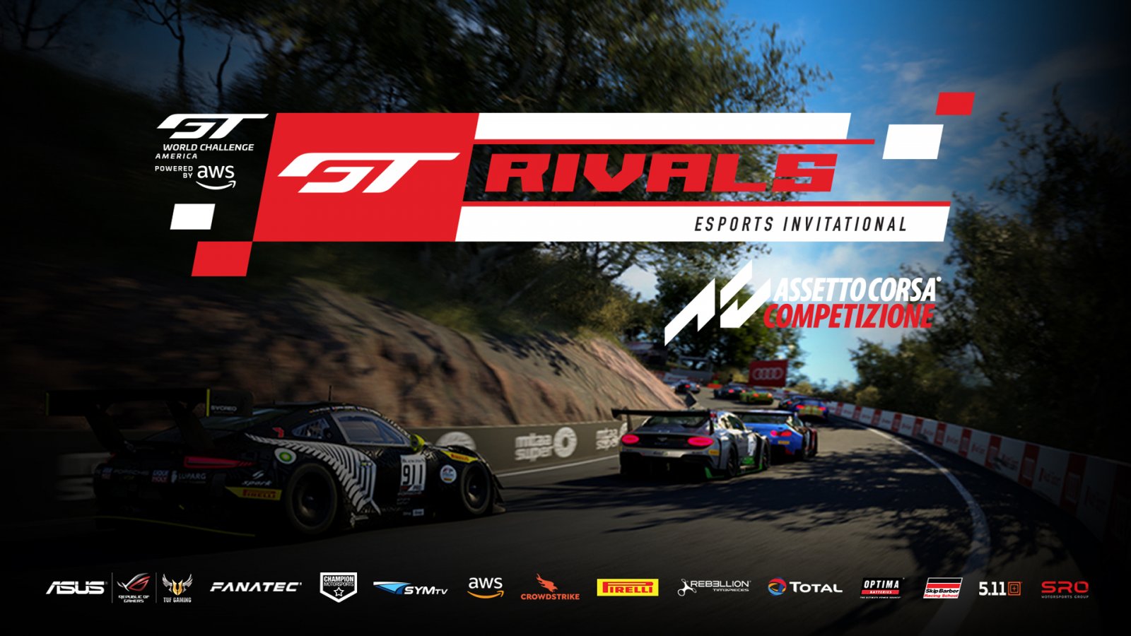SRO America Racers Set to Battle in New GT Rivals Esports Invitational