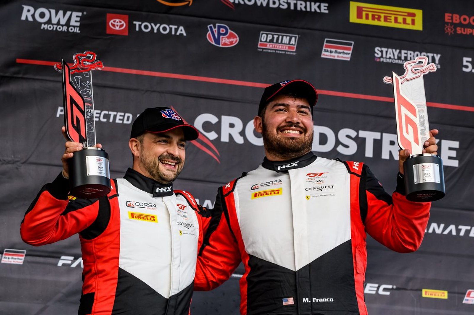FIRST PODIUM FOR THE FERRARI 296 GT3 WITH BALZAN AND FRANCO AT SONOMA RACEWAY