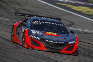 #43 Acura NSX, Mike Hedlund, Dane Cameron, RealTime Racing, Blancpain GT World Challenge  America, Las Vegas, October 2019.
 | Brian Cleary/SRO
