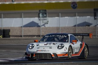 #58 Porsche 911 GT3R (991), Scott Hargrove, Patrick Long, Wright Motorsports, Blancpain GT World Challenge  America, Las Vegas, October 2019.
 | Brian Cleary/SRO