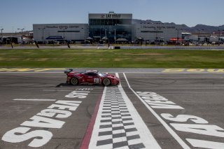#61 Ferrari 488 GT3, Miguel Molina, Toni Vilander, R. Ferri Motorsport, Blancpain GT World Challenge  America, Las Vegas, October 2019.
 | Brian Cleary/SRO