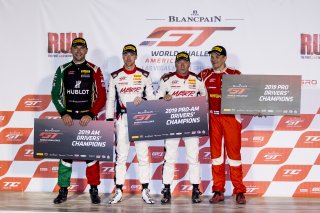 2019 Champion drivers, Blancpain GT World Challenge  America, Las Vegas, October 2019
 | Brian Cleary/SRO