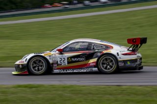 #22, Porsche 911 GT3 R (991), Michael De Quesada and Daniel Morad, GT SprintX, VIRginia International Raceway, Alton VA
 | Brian Cleary/SRO
