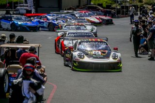 #22, Alegra Motorsports, Porsche 911 GT3 R (991), Michael De Quesada and Daniel Morad, Insync Healthcare Solutions, SRO at Sonoma Raceway, Sonoma CA
 | Brian Cleary/SRO
