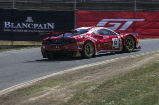 #61, R. Ferri Motorsport, Ferrari 488 GT3, Miguel Molina and Toni Vilander, Ferrari of Ontario / Toronto / Alberta, SRO at Sonoma Raceway, Sonoma CA
 | Brian Cleary/SRO
