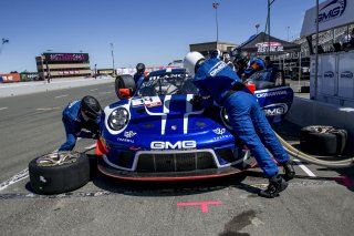 #14, GMG Racing, Porsche 911 GT3 R (991), James Sofronas and Dirk Werner, SRO at Sonoma Raceway, Sonoma CA
 | Brian Cleary/SRO
