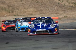 #14 Porsche 911 GT3 of James Sofronas and Jeroen Bleekemolen, GMG Racing, GT3 Pro-Am, 2020 SRO Motorsports Group - Sonoma Raceway, Sonoma CA
 | Brian Cleary                                             