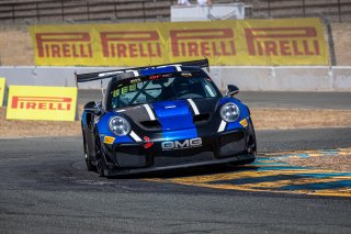 #2 Porsche 718 Cayman GT4 of Jason Bell and Andrew Davis, GMG Racing, GT4 SprintX Pro-Am, 2020 SRO Motorsports Group - Sonoma Raceway, Sonoma CA
 | Brian Cleary                                             