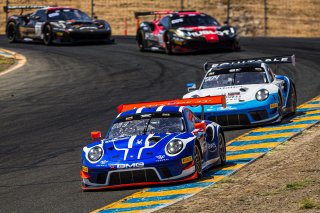 #14 Porsche 911 GT3 of James Sofronas and Jeroen Bleekemolen, GMG Racing, GT3 Pro-Am, 2020 SRO Motorsports Group - Sonoma Raceway, Sonoma CA
 | Brian Cleary      