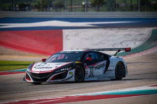#80 Acura NSX GT3 of Ziad Ghandour and Kyle Marcelli, Racers Edge Motorsports, GT3 Pro-Am, SRO America, Circuit of the Americas, Austin TX, September 2020.
 | SRO Motorsports Group