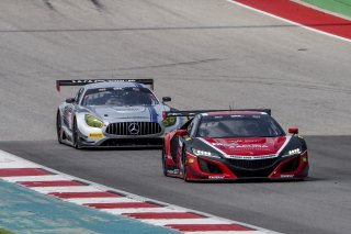 #93 Acura NSX GT3 of Shelby Blackstock and Trent Hindman, Racers Edge Motorsports, GT3 Pro-Am, SRO America, Circuit of the Americas, Austin TX, September 2020.
 | Brian Cleary/SRO