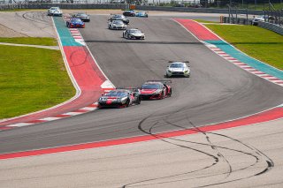 #1 Ferrari 488 GT3 of Martin Fuentes and Rodrigo Baptista, TR3 Racing, GT3 Pro-Am, SRO America, Circuit of the Americas, Austin TX, September 2020.
 | SRO Motorsports Group