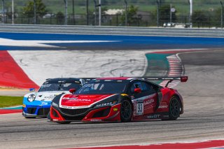 #93 Acura NSX GT3 of Shelby Blackstock and Trent Hindman, Racers Edge Motorsports, GT3 Pro-Am, SRO America, Circuit of the Americas, Austin TX, September 2020.
 | SRO Motorsports Group