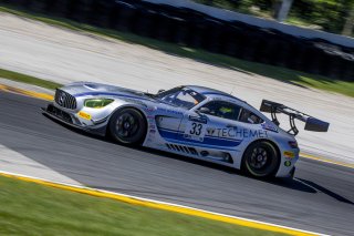 #33 Mercedes-AMG GT3 of Indy Dontje and Russell Ward, Winward Racing, GT3 Pro-Am, SRO America, Road America, Elkhart Lake, WI, July 2020.
 | Brian Cleary/SRO