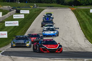 #93 Acura NSX GT3 of Shelby Blackstock and Trent Hindman, Racers Edge Motorsports, GT3 Pro-Am, SRO America, Road America, Elkhart Lake, WI, August 2020.
 | SRO Motorsports Group