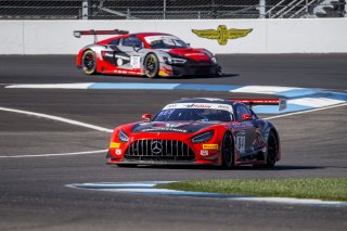 #04 Mercedes AMG GT3 of George Kurtz, Colin Braun and Richard Hesitand, DXDT Racing, GT3 Pro-Am, SRO, Indianapolis Motor Speedway, Indianapolis, IN, September 2020.
 | Brian Cleary/SRO