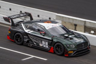#7 Bentley Continental GT3 of Jules Gounon, Maxime Soulte, and Jordan Pepper, K-Pax Racing, GT3 OverallSRO, Indianapolis Motor Speedway, Indianapolis, IN, September 2020.
 | Brian Cleary/SRO