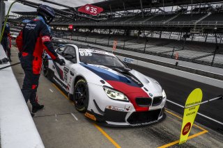 #35 BMW M6 GT3 of Martin Tomczyck, Nicholas Yelloly, and David Pittard, Walkenhorst Motorsport, GT3 Overall, SRO, Indianapolis Motor Speedway, Indianapolis, IN, September 2020.
 | Brian Cleary/SRO