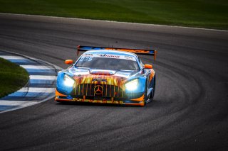 #75 Mercedes AMG GT3 of Kenny Habul, Martin Konrad, and Mikael Grenier, SunEnergy1 Racing, GT3 Pro-Am, SRO, Indianapolis Motor Speedway, Indianapolis, IN, September 2020.
 | Brian Cleary/SRO