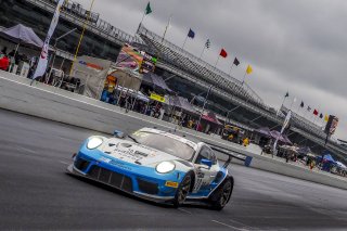 #20 Porsche 911 GT3 R of Fred Poordad, Max Root and Jan Heylen, Wright Motorsports/Robert Viglione, GT3 Silver CupSRO, Indianapolis Motor Speedway, Indianapolis, IN, September 2020.
 | Brian Cleary/SRO