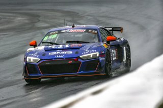 #8 Audi R8 LMS GT4 of Elias Sabo, James Sofornas, and Andy Lee, GMG Racing, GT4, SRO, Indianapolis Motor Speedway, Indianapolis, IN, September 2020.
 | Brian Cleary/SRO