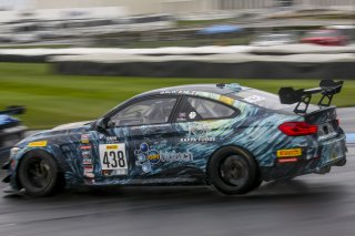 #438 BMW M4 GT4 of Samantha Tan, Jon Miller, and Nick Wittmer, ST Racing, GT4, SRO, Indianapolis Motor Speedway, Indianapolis, IN, September 2020.
 | Brian Cleary/SRO