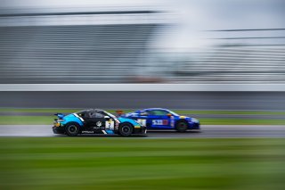 #2 Porsche 718 Cayman GT4 CS MR of Jason Bell, Andrew Davis, and Robin Lidell, GMG Racing, GT4,SRO, Indianapolis Motor Speedway, Indianapolis, IN, September 2020. | Fabian Lagunas/SRO