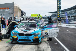 #25 BMW M4 GT4 of Cole Ciraulo, Tim Barber, and Parker Chase, CCR Team TFB, GT4, IN, Indianapolis, Indianapolis Motor Speedway, SRO, September 2020.
 | Fabian Lagunas/SRO