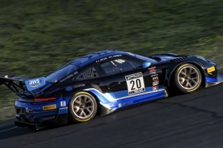 #20 Porsche 911 GT3-R of Fred Poordad and Jan Heylen, Wright Motorsports, Pro-Am, SRO America Sonoma Raceway, Sonoma, CA, March 2021.   | Brian Cleary/bcpix.com