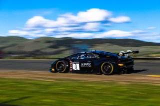 #3 Lamborghini Huracan GT3 of Jordan Pepper and Andrea Caldarelli, K-PAX Racing, Pro, SRO America, Sonoma Raceway, Sonoma, CA, March 2021.  | Fabian Lagunas/SRO