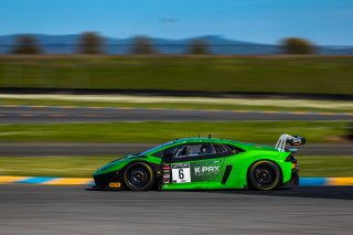 #6 Lamborghini Huracan GT3 of Corey Lewis and Giovanni Venturini, K-PAX Racing, Pro, SRO America Sonoma Raceway, Sonoma, CA, March 2021.  | Fabian Lagunas 2021