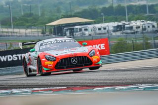 #63 Mercedes-AMG GT3 of David Askew and Ryan Dalziel, DXDT Racing, Pro-Am, GT World Challenge America, SRO America, Circuit of the Americas, Austin, Texas, April May 2021. | SRO Motorsports Group
