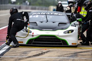 #12 Aston Martin Vantage AMR GT3 of Drew Staveley and Frank Gannett, Ian Lacy Racing, GTWCA Pro-Am, Circuit of the Americas, Austin TX, Apr May 2021. | SRO Motorsports Group