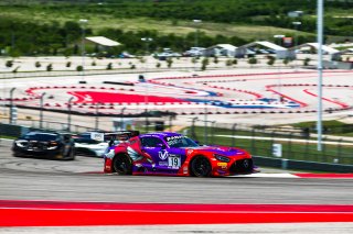 #19 Mercedes-AMG GT3 of Erin Vogel and Michael Cooper, DXDT Racing, Fanatec GT World Challenge America powered by AWS, Pro-Am,  SRO America, Circuit of the Americas, Austin, TX, April 29, 2021. | Fabian Lagunas/SRO