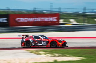 #04 Mercedes-AMG GT3 of George Kurtz and Colin Braun, DXDT Racing, Fanatec GT World Challenge America powered by AWS, Pro-Am, SRO America, Circuit of the Americas, Austin TX, May 2021. | Fabian Lagunas/SRO