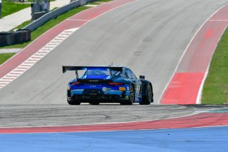 #20 Porsche 911 GT3-R of Fred Poordad and Jan Heylen, Wright Motorsports, Fanatec GT World Challenge America powered by AWS, Pro-Am, SRO America, Circuit of the Americas, Austin TX, May 2021.
 | Rip Shaub/SRO    