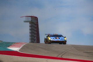 #88 Lamborghini Huracan GT3 of Jason Harward and Madison Snow, Zelus Racing, Fanatec GT World Challenge America powered by AWS, Pro-Am,  SRO America, Circuit of the Americas, Austin, TX, April 29, 2021.  | Brian Cleary/SRO