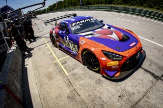 #19 Mercedes-AMG GT3 of Erin Vogel and Michael Cooper, DXDT Racing, Fanatec GT World Challenge America powered by AWS, Pro-Am, SRO America, Virginia International Raceway, Alton, VA, June 2021. | Brian Cleary/SRO