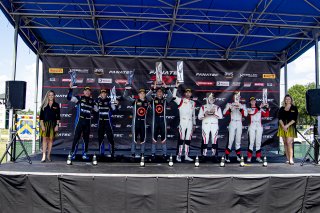 Podium, Race 2, SRO America, VIRginia International Raceway, June 2021. | Brian Cleary/SRO
