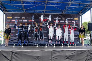 Podium, Pirelli GT4 America, SRO America, VA, VIRginia International Raceway, June 2021. | Brian Cleary/SRO