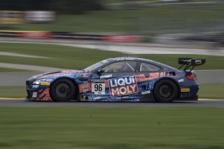 #96 BMW F13 M6 GT3 of Michael Dinan and Robby Foley, Turner Motorsport, Fanatec GT World Challenge America powered by AWS, Pro, SRO America, Road America, Elkhart Lake, Aug 2021.
 | Brian Cleary/SRO
