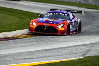 #19 Mercedes-AMG GT3 of Erin Vogel and Michael Cooper, DXDT Racing, Fanatec GT World Challenge America powered by AWS, Pro-Am, SRO America, Road America, Elkhart Lake, WI, Aug 2021. | Fabian Lagunas/SRO