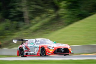 #63 Mercedes-AMG GT3 of David Askew and Ryan Dalziel, DXDT Racing, Fanatec GT World Challenge America powered by AWS, Pro-Am, SRO America, Road America, Elkhart Lake, Aug 2021.
 | SRO Motorsports Group