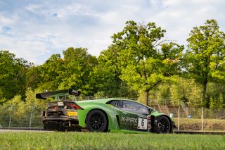 #6 Lamborghini Huracan GT3 of Corey Lewis and Giovanni Venturini, K-PAX Racing, Fanatec GT World Challenge America powered by AWS, Pro, SRO America, Road America, Elkhart Lake, Aug 2021. | Brian Cleary/SRO