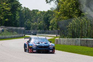 #96 BMW F13 M6 GT3 of Michael Dinan and Robby Foley, Turner Motorsport, Fanatec GT World Challenge America powered by AWS, Pro, SRO America, Road America, Elkhart Lake, Aug 2021.
 | SRO Motorsports Group
