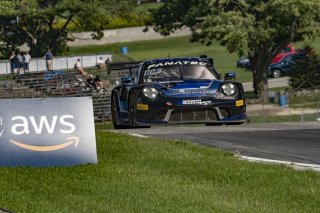 #20 Porsche 911 GT3-R of Fred Poordad and Jan Heylen, Wright Motorsports, Fanatec GT World Challenge America powered by AWS, Pro-Am, SRO America, Road America, Elkhart Lake, WI, Aug 2021. | Brian Cleary/SRO