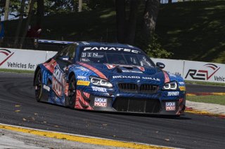 #96 BMW F13 M6 GT3 of Michael Dinan and Robby Foley, Turner Motorsport, Fanatec GT World Challenge America powered by AWS, Pro, SRO America, Road America, Elkhart Lake, Aug 2021.
 | Brian Cleary/SRO