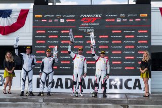 Podium, Race 2, Road America, Elkhart Lake, Aug 2021. | Fabian Lagunas/SRO