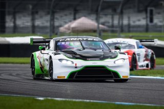#12 Aston Martin Vantage AMR GT3 of Frank Gannett, Ian Lacy and Drew Staveley, Ian Lacy Racing, IGTC GT3 Pro-Am, SRO, Indianapolis Motor Speedway, Indianapolis, IN, USA, October 2021 | Fabian Lagunas/SRO