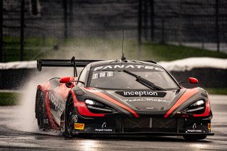 #70 McLaren 720S GT3 of Brendan Iribe, Ollie Millroy, and Kevin Madsen, inception racing, GTWCA Pro-Am, IGTC Pro Am, SRO, Indianapolis Motor Speedway, Indianapolis, IN, USA, October 2021 | Sarah Weeks/SRO             